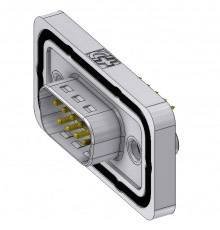 Złącze męskie D-Sub Deltron Connectors DTSWM09PY/2M85UN, rzędy: 2, styki: 9, 180 °, 1 szt.