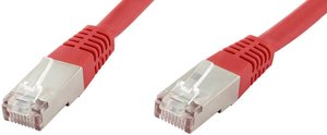 kabel LAN econ connect F6TP1RT, 1 szt., RJ45, CAT 6, S/FTP, 1.00 m, czerwony