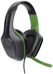 Zestaw słuchawkowy Over Ear Trust GXT415X ZIROX XBox 24994 Stereo czarny, zielony