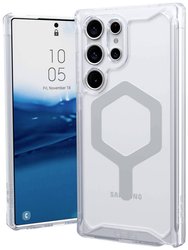 Urban Armor Gear Plyo Pro Obudowa outdoorowa Samsung Galaxy S23 Ultra przeźroczysty Ładowarka indukcyjna, Odporny na wstrząsy