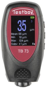 Tester 73Urządzenie do pomiaru grubości powłoki z sondą kombinowaną i kolorowym wyświetlaczem Miernik grubości warstw Testboy 62712000
