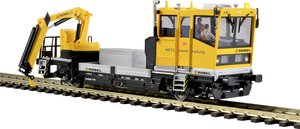 Wózek gąsienicowy ROBEL H0 54,22 DB Netz z dźwigiem zmotoryzowanym, model funkcjonalny na 2L Wagon specjalny H0 Viessmann Modelltechnik  2620