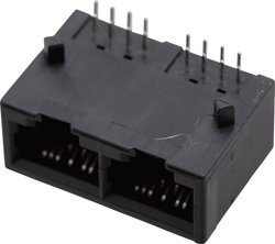 złącze żeńskie do wbudowania poziomego RJ45 BEL Stewart Connectors SS-718802-NF Ilość styków: 8P8C 1 szt.