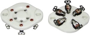 Gniazdo lampy elektronowej   Ilość biegunów 5 Trzonek UX-5 Typ montażu Rama konstrukcyjna Opis: Ceramika