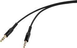 Kabel audio Speaka Professional, 3,5 mm ze zintegrowanym mikrofonem i przyciskami sterującymi Kabel Jack Renkforce RF-4712228 z regulacją głośności 1.50 m
