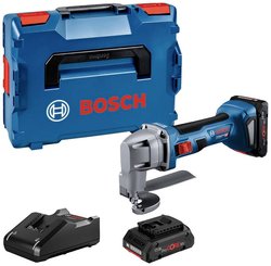 Bosch Professional Akumulatorowe nożyce do blachy 0601926301 GSC 18V-16 E bezszczotkowy, zaw. 2 akumulatory, zaw. ładowarkę, zaw. walizkę