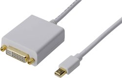 Przejściówka, adapter DisplayPort, DVI Digitus AK-340406-001-W, [1x złącze męskie Mini DisplayPort - 1x złącze żeńskie DVI 29-pin]