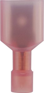 Wtyk płaski 3959S, częściowa izolacja PA, 6.3x0.8 mm, 0.5-.0 mm2, czerwony