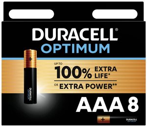 Bateria AAA/R03 Duracell Optimum  1.5 V 8 szt.