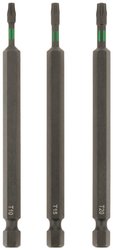 Zestaw bitów TORSION, 100 mm, T 10, T 15, T 20 Bit szcześciokątny kwb 123241 3 szt.