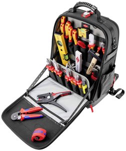 Plecak narzędziowy z wyposażeniem Knipex Modular X18 Elektro 00 21 50 E, (S x W x G) 340 x 530 x 210 mm