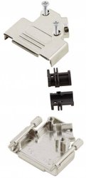 Obudowa złącza D-SUB Ilość styków: 37 metal 45 ° srebrny MH Connectors MHD45ZK-37-RA-K 1 szt.