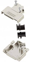 Obudowa złącza D-SUB MH Connectors MHD45ZK50-K 6560-0106-15, metal, 45 °, 1 szt.