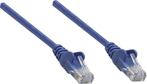 Kabel sieciowy Intellinet Cat6, S/FTP 100% miedzi Cat6 z certyfikatem LS0H 0,25 m, niebieski kabel LAN Intellinet 739832, 1 szt., RJ45, CAT 6, S/FTP, 0.25 m, niebieski