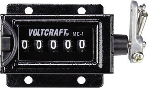 Licznik mechaniczny Voltcraft MC-1, 58 x 47 mm, 0 - 99999