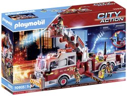 Pojazd straży pożarnej: drabina wieżowa w USA Playmobil 70935 1 szt.