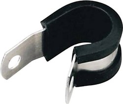 Uchwyt aluminiowy HellermannTyton ALU12C 211-15120 15.90 mm (max)   z ochroną chloroprenową 1 szt.