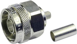 Złącze N Telegärtner J01020A0113 J01020A0113 złącze męskie proste 50 Ω 1 szt.