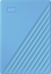 WD My Passport ™ 4TB Blue USB 3.0 ochrona hasłem i oprogramowanie do automatycznego tworzenia kopii zapasowych danych WD My Passport 4 TB Zewnętrzny dysk twardy 6,35 cm (2,5'') USB 3.2 Gen 1 (USB 3.0) niebieski WDBPKJ0040BBL-WESN