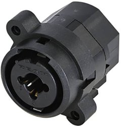 3-biegunowe gniazdo panelowe XLR połączone z gniazdem jack 6,35 mm, stereo, ze stykiem przełączającym, pionowy montaż na PCB, sprężyna dociskowa Złącze męskie XLR Rean AV RCJ9FI-V-0 RCJ9FI-V-0, gniazdo, 1 szt.
