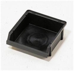 Skrzynka magazynowa raaco 2-80 109277  (S x W x G) 125 x 50 x 133 mm czarny 1 szt.