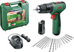 Bosch Home and Garden EasyImpact 1200 2-biegowa-Wiertarka udarowa akumulatorowa zaw. 2 akumulatory, zaw. akcesoria, zaw. walizkę