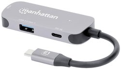 Stacja dokująca do notebooka Manhattan Stacja dokująca do notebooka USB-C auf HDMI 3-in-1 Docking-Konverter   zasilanie USB-C®