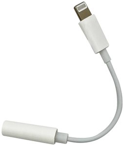 Wysokiej jakości przejściówka Reekin - Jack 3,5 mm na Lightning (biała) Kabel Apple iPad/iPhone/iPod REEKIN  83013  0.10 m