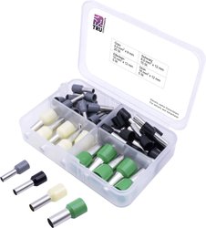 Zestaw końcówek rurkowych TRU COMPONENTS T1903C025, Izolowane częściowo, 4 mm², 45 szt.