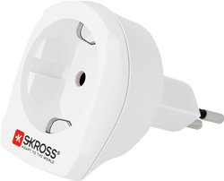 Adapter podróżny Skross 1.500205 wtyczka szwajcarska, 10A/250 V, biały