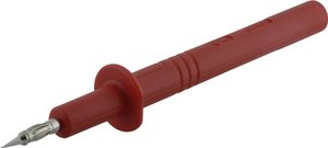 Zabezpieczona końcówka pomiarowa złącze wtykowe, 4 mm CAT II 1000 V czerwony SKS Hirschmann PRUEF 2700