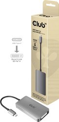 adapter USB-C, DVI club3D CAC-1510 CAC-1510, [1x złącze męskie USB-C - 1x złącze żeńskie DVI 29-pin]