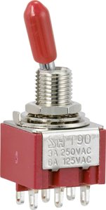 Przełącznik kołyskowy TRU COMPONENTS TC-9353996, 2 x wł/wł, 250 V/AC, 3 A, 1 szt.