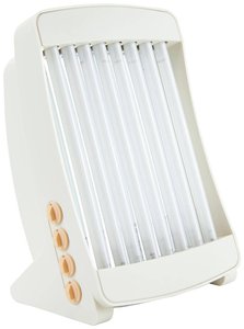 Solarium do twarzy z 8 lampami UVA ze światłem różowym i niebieskim Lampa opalająca do twarzy 130 W EFBE Schott 8 UVA rosa/blau