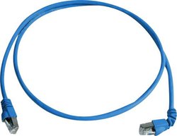 Kabel LAN Telegärtner L00001A0159, 1 szt., RJ45, CAT 6a, S/FTP, 2.00 m, niebieski