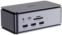 Stacja dokująca USB-C® LINDY Stacja dokująca USB-C® DST-Pro USB4   zintegrowany czytnik kart, zasilanie USB-C®