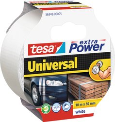 Uniwersalna taśma tekstylna tesa extra Power® — bardzo mocna przyczepność, do różnych zastosowań wewnątrz i na zewnątrz, może być rozdarta ręcznie Taśma materiałowa tesa tesa® extra Power 56348-00005-05 UNIVERSAL (D x S) 10 m x 50 mm 10 m 1 szt.
