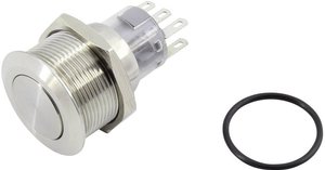 Przycisk TRU COMPONENTS TC-GQ22-A-22/S203 1602493, 22 mm, 250 V, 5 A, 1 szt.