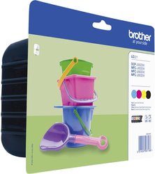 Brother  atrament  LC-221  Combi-Pack  Czarny, Cyjan, Magenta, Żółty  LC221VALBPDR Brother atrament LC-221 tusz oryginalny Combi-Pack Czarny, Cyjan, Magenta, Żółty LC221VALBPDR