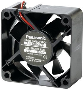 Wentylator osiowy Panasonic ASFN64371, 12 V/DC, 26.4 m³/h, (D x S x W) 60 x 60 x 25 mm
