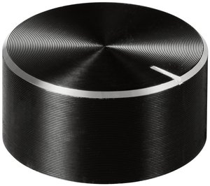 Pokrętło TRU COMPONENTS TC-11613832, z nakładką ze znacznikiem, (Ø x W) 20 mm x 10 mm, 1 szt.