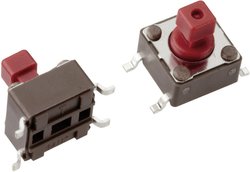 Przycisk chwilowy Mentor 1254.1107, 1 x wył/(wł), 1 szt.