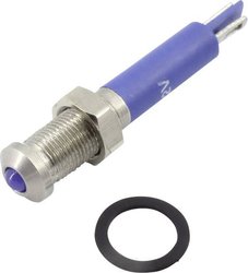 Lampka sygnalizacyjna LED TRU COMPONENTS TC-92106c7 1605953, 60 mcd, 24 V DC/AC, 6 mm