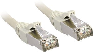 Lindy Cat.6 SSTP / S / FTP PIMF Kabel połączeniowy Premium, bezhalogenowy, szary, 0,3m Kabel LAN LINDY 45580, 1 szt., RJ45, CAT 6, S/FTP, 0.30 m, szary