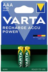 Akumulatory AAA (R03), NiMH Varta Professional 1000 mAh, 2 szt. Akumulator AAA Varta, 1,2 V, 1000 mAh, zestaw, 2 szt.