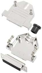 Zestaw listew żeńskich D-Sub TRU COMPONENTS TCDTNT25MDBSK 7709472, rzędy: 2, styki: 25, 180 °, 1 szt.