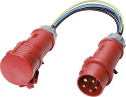 Adapter pomiarowy CEE 16 A na wtyczkę CEE Benning 044127, 1 szt.