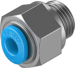 Łącznik prosty FESTO QSM-G1/8-4    Średnica rury: 4 mm  Rozmiar gwintu: G1/8'' 1 szt.