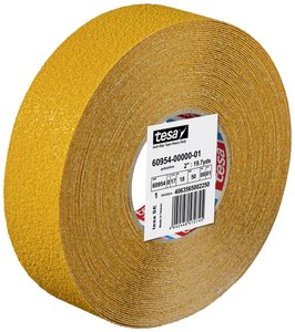 tesa® Heavy Duty antypoślizgowa taśma samoprzylepna — antypoślizgowa taśma samoprzylepna do trwałych, ciężkich zastosowań, samoprzylepna z jednej strony — 18 mx 50 mm — żółta Taśma antypoślizgowa tesa tesa® 60954-00000-01 ANTI-RUTSCH (D x S) 18 m x 50 mm 