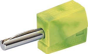 do gniazda o średnicy 4 mm, żółto-zielony WAGO 215-911 wtyki bananowe